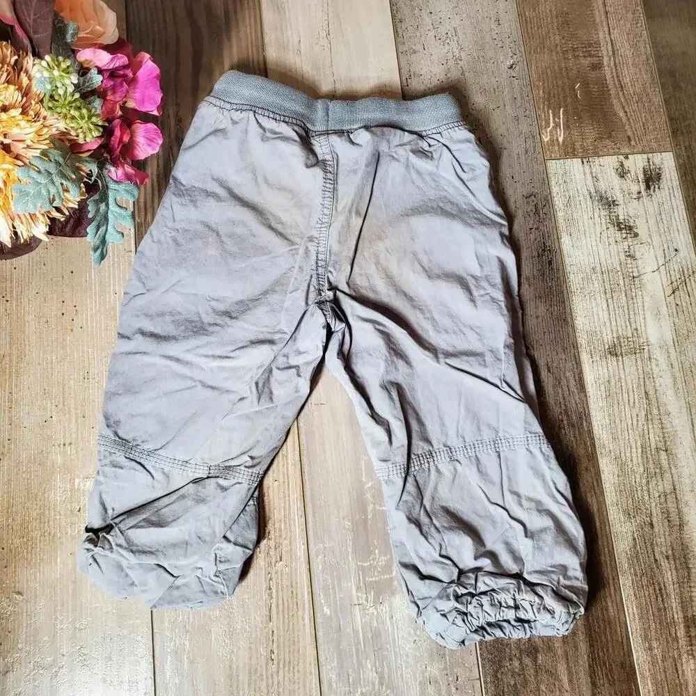 Naartjie Kids 100% Cotton Gray Toddler Boy Joggers Size 18-24m GUC